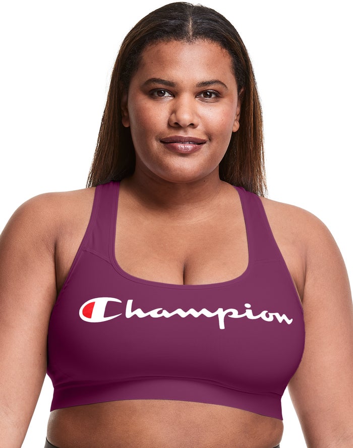 Champion Plus The Absolute Workout Script Logo - Naisten TummanVioletit Urheiluliivit - Suomi 761048